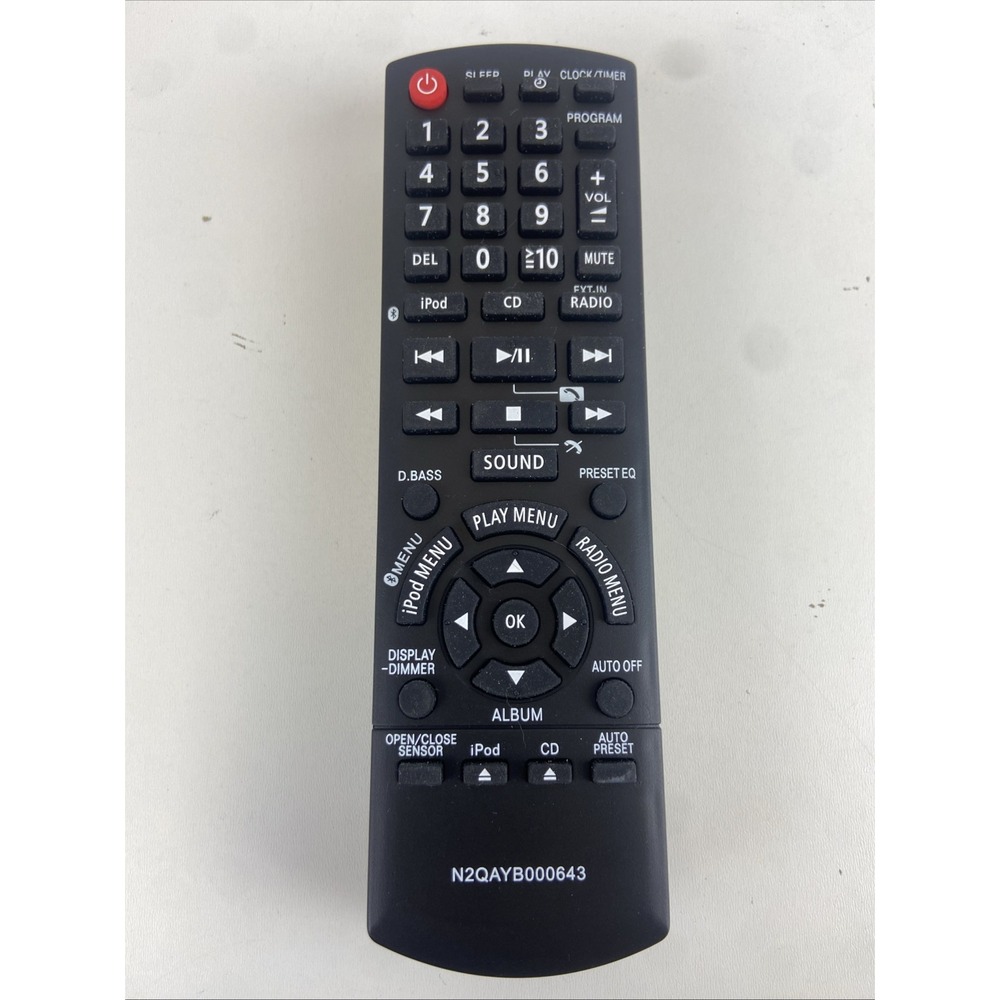 N2QAYB000643 Replace Remote Control for Panasonic SC-HC55 SC-HC55DB SC-HC55DBEBK